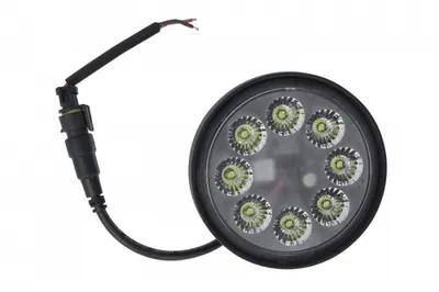 Far stanga dreapta (LED, 9 32V, 40W, inaltime 78mm, diametru 86,5mm, aluminiu, negru) potrivit JOHN DEERE 6000
