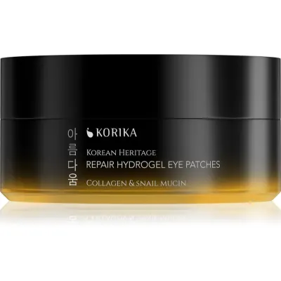 KORIKA Korean Heritage Collagen & Snail Mucin Repair Hydrogel Eye Patches pernuțe din hidrogel 60 buc