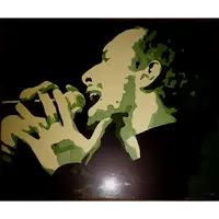 Board Music Chris Martin-Coldplay painted wood