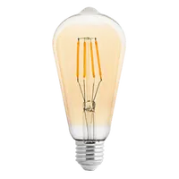 Bec LED glob cu filament dimabil, 4W, E27, 2500K, 220-240V AC, Chihlimbar
