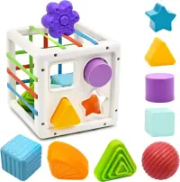 Sortator Forme cu Benzi de Cauciuc 10 Forme Montessori