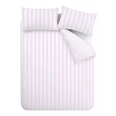 Lenjerie de pat albă-roz pentru pat dublu, extinsă 230x220 cm Stripe Tease – Sassy B