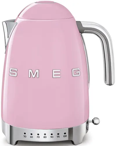 Fierbător electric Smeg - KLF04PKEU, 2400W, 1.7l, roz