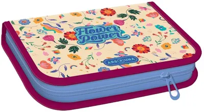 Penar școlar complet Ars Una Flower Power - Cu 1 fermoar