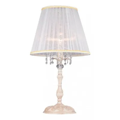 Veioza Elegant Omela 1 bec,dulie E14,230V,Diam. 32cm ,H58cm,Alb-auriu