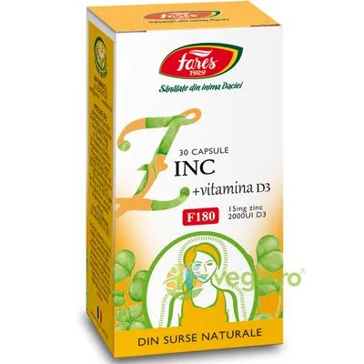 Zinc + Vitamina D3 (F180) 30cps