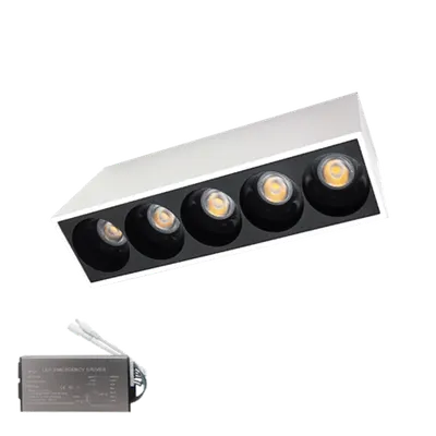 Corp Iluminat Led Aparent El-14 10w 4000k, Alb & Negru