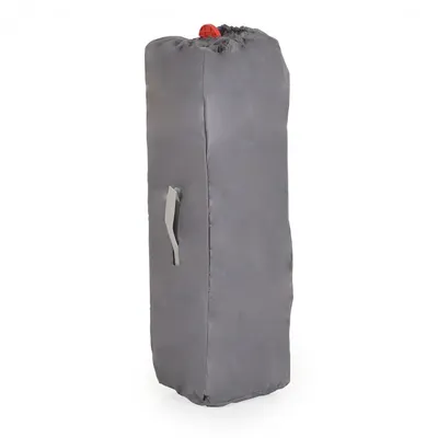 Patut pliabil compact cu un nivel Cangaroo One Touch Gri Inchis,roti cu blocare,pliere usoara si rapida,intrare cu fermoar,saltea pliabila inclusa