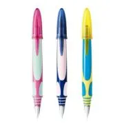Stilou Bic EasyClic, varf M, alimentare rezerve, grip cauciucat, diverse culori