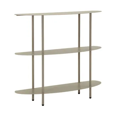 Masă consolă grej din metal 28x90 cm Saturn – Mauro Ferretti