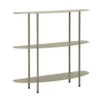 Masă consolă grej din metal 28x90 cm Saturn – Mauro Ferretti