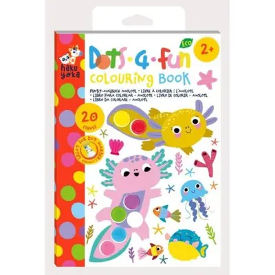 Carte de colorat Dots4Fun - Axolotl