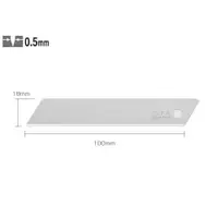 Set LB-SOL-10 - lame japoneze nesegmentate de 18 mm. 10 bucati. Olfa