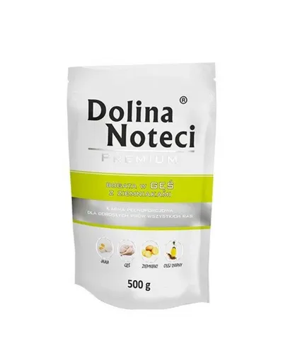 Hrană umedă câini 24x500 g DOLINA NOTECI Premium gâscă și cartofi