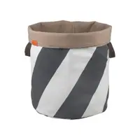 Coș de rufe gri/crem din material textil 5 l Diagonal – Mette Ditmer Denmark