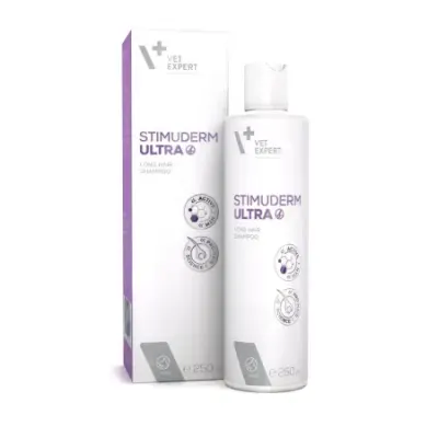 Sampon pentru caini cu blana lunga Vetexpert Stimuderm Ultra 250 ml