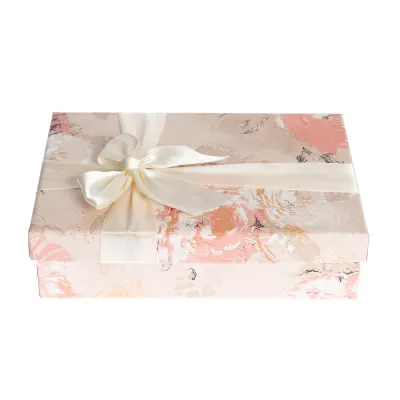 Cutie de cadou eleganta cu imprimeu floral 24 cm