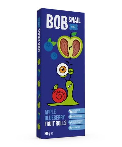 Rulou din mere si afine, 30g, Bob Snail