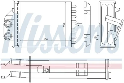Schimbator caldura incalzire habitaclu Fiat Panda 03