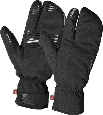 Gripgrab Nordic 2 Windproof Deep Winter Lobster Gloves Black - S