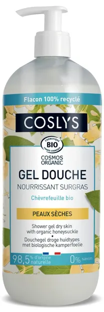Gel de dus bio hranitor cu pH neutru cu caprifoi, 1000ml, Coslys