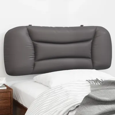 vidaXL Pernă pentru tăblie, Hvar, gri, 100 cm, piele artificială