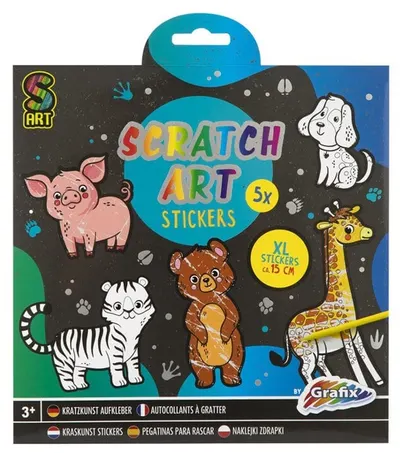 Autocolante pentru scărpinat Grafix - Animale, 5 bucăți