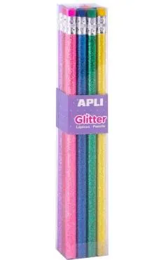 Set 8 creioane Grafit Glitter Apli