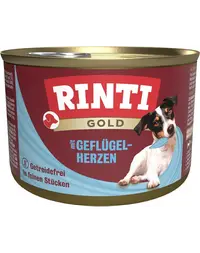 RINTI Gold Poultry hearts Mini conserve caini de rase mici 185 g inimi de pasare
