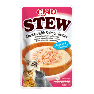 Ciao Stew pentru Pisici cu Pui si Somon