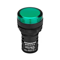 Lampa de semnalizare cu LED, monobloc, 24V-AC/DC, verde