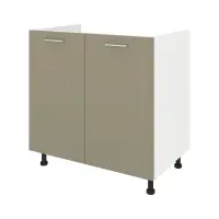 Corp Masca Chiuveta Lecce, 2 Usi, Taupe/Alb, 80 x 50 x 80 cm