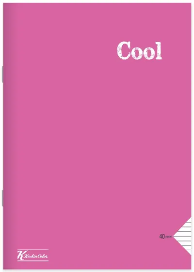 Caiet Keskin Color Cool - A4, 80 de coli, rânduri largi, sortiment