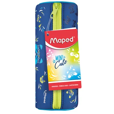 Penar tip etui, 1 fermoar, Maped Mini Cute, albastru