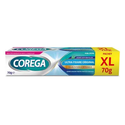 Crema adeziva pentru proteza dentara Corega Ultra Fixare, Haleon | 70 g