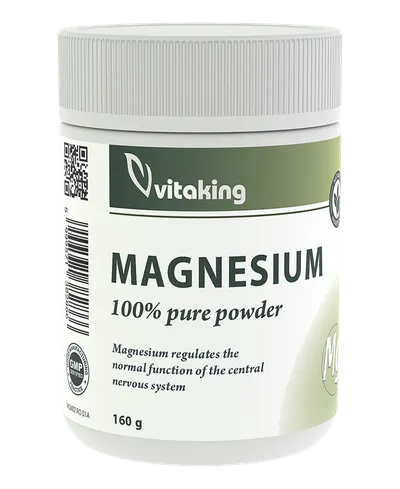 Pulbere de magneziu citrat, 160g, Vitaking