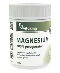 Pulbere de magneziu citrat, 160g, Vitaking