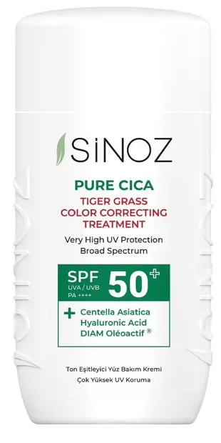 Sinoz Fluid solar pentru față Pure Cica, SPF50+, 50 ml
