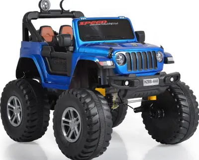 Mașinuță electrică jeep Moni - Fuego, albastru metalic