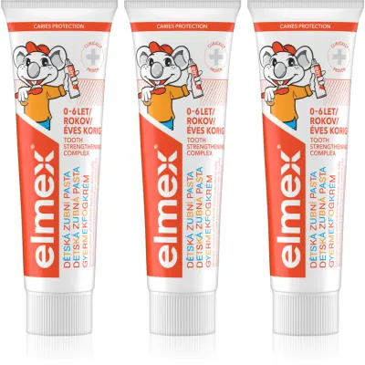 Elmex Caries Protection Kids pastă de dinți pentru copii 3 x 50 ml