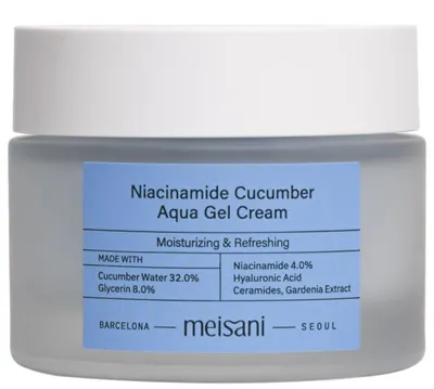 Meisani Cremă hidratantă pentru față Niacinamide Cucumber, 50 ml