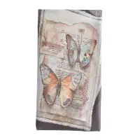 Etui ochelari print scrisoare si fluturi