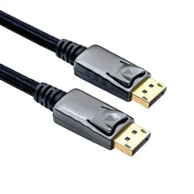 Cablu Displayport 4K60Hz T-T argintiu/negru 1.5m, Roline 11.04.5886*