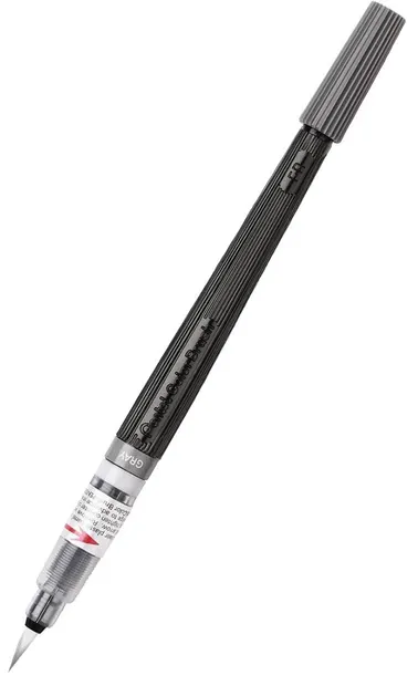 Pensula Pentel - Art Colours, gri