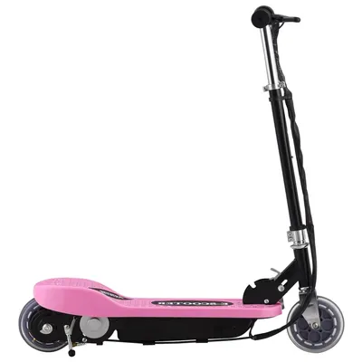 vidaXL Trotinetă electrică, roz, 120 W