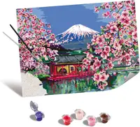Set de pictură cu numere Ravensburger CreArt - Floare de cireș