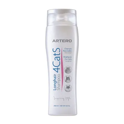 Sampon concentrat profesional ARTERO 4Cats pentru pisici cu par lung - 250 ml