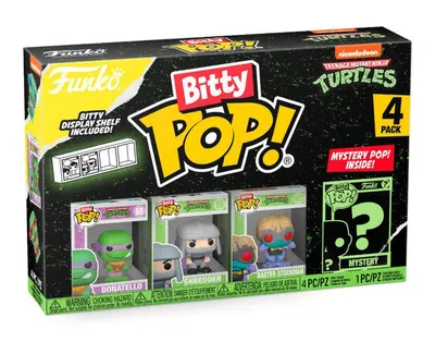 Set 4 figurine - Pop! Bitty - Teenage Mutant Ninja Turtles Donatello