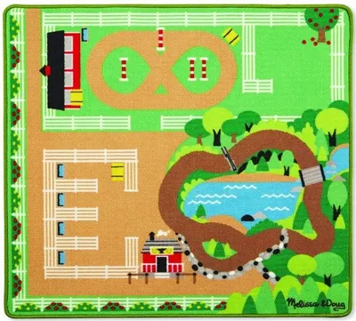 Covoras de joaca pentru copii Melissa & Doug - In jurul fermei