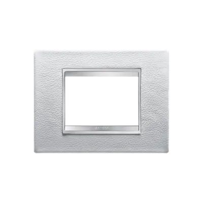 Placa ornament Chorus LUX - LEATHER - 3 module- WHITE - CHORUS